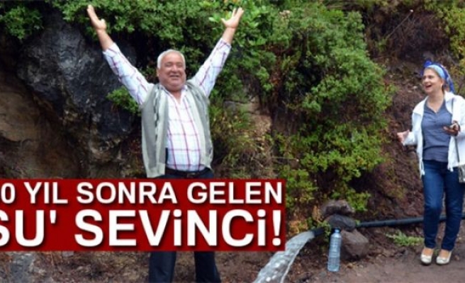 100 Yıl Sonra Gelen 'Su' Sevinci