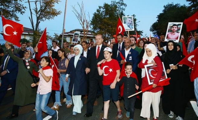 Cumhurbaşkanı Erdoğan, İstanbul'daki 15 Temmuz yürüyüşüne katılacak