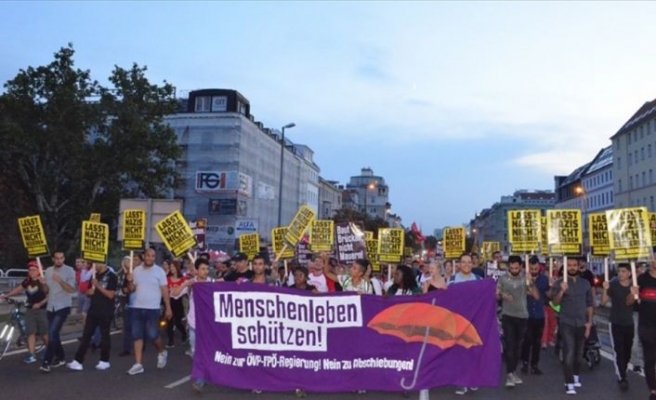 Avusturya'da AB Göç politikaları protesto edildi