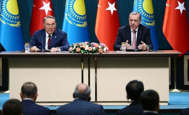 Erdoğan ile Nazarbayev ortak hedefler için buluşacak