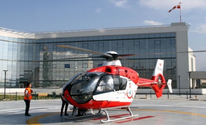 Kayseri Şehir Hastanesi'nde hava ambulans hizmeti başladı