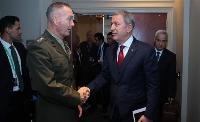 Milli Savunma Bakanı Akar, ABD Genelkurmay Başkanı Dunford ile görüştü