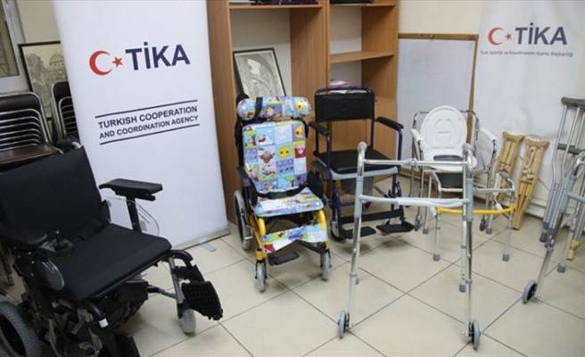 TİKA'dan Filistinli fiziksel engellilere ekipman desteği