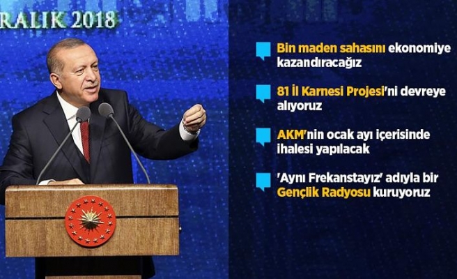 Erdoğan ikinci 100 günlük hedefleri açıkladı