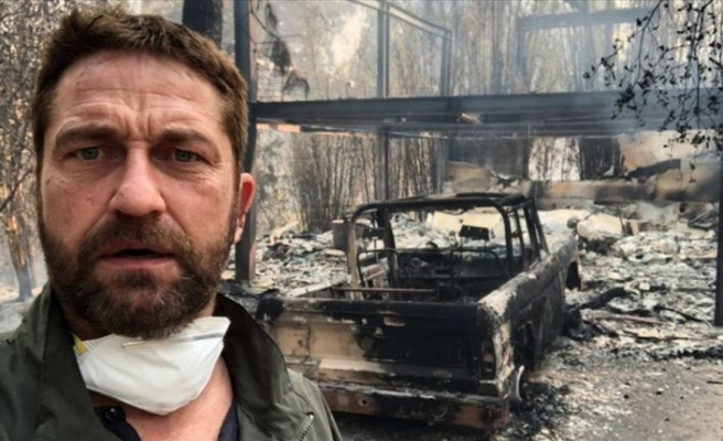Evi yanan Hollywood aktörüne Filistin hatırlatması