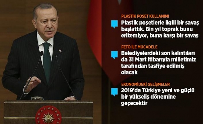 Cumhurbaşkanı Erdoğan: 31 Mart kampanyasında file ve bez torba kullanacağız