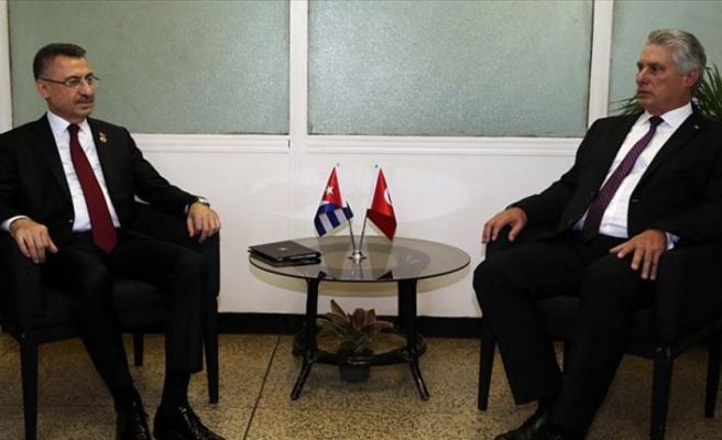 Cumhurbaşkanı Yardımcısı Oktay, Küba Devlet Başkanı Canel ile görüştü