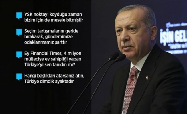 Cumhurbaşkanı Erdoğan: Zulümlere tribünden seyirci olmayız