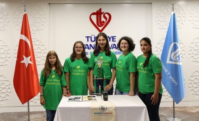 Türk öğrenciler sıfır atık projesi ile ABD'de ödül aldı