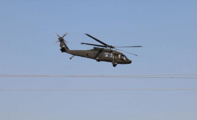 Fırat'ın doğusunda ilk ortak helikopter uçuşu