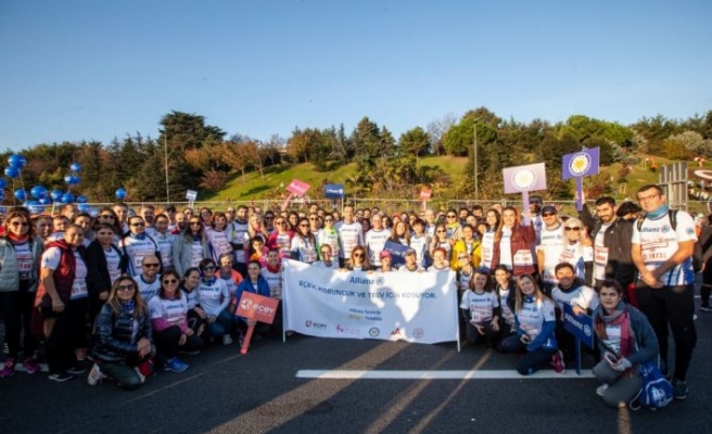 Allianz Türkiye, 41. İstanbul Maratonu'nda eğitime destek için koştu