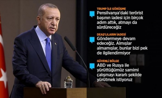 Cumhurbaşkanı Erdoğan: ABD ziyaretinde öncelikli konumuz terörle mücadele