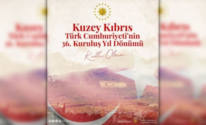Cumhurbaşkanı Erdoğan'dan KKTC'nin 36. yıl dönümü paylaşımı