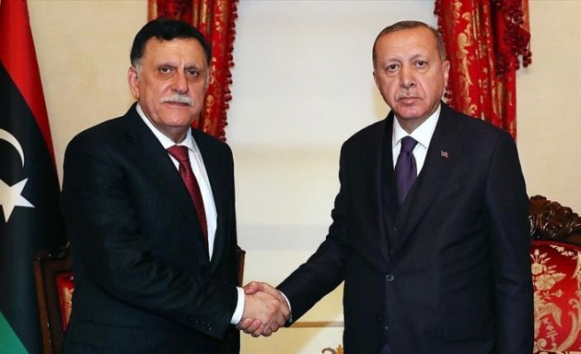 Cumhurbaşkanı Erdoğan, Fayiz es-Serrac'ı kabul etti