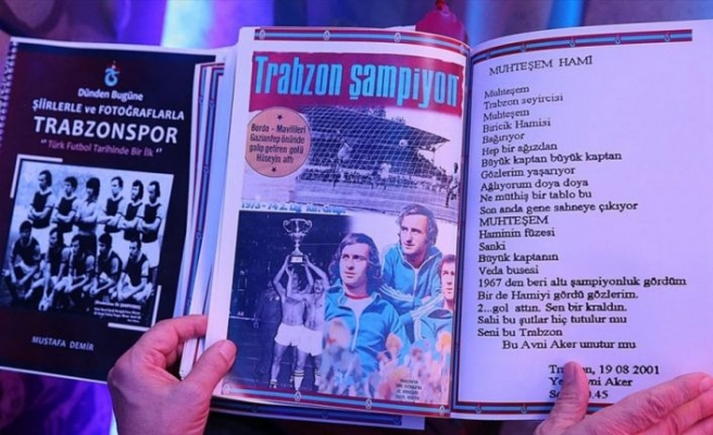 Trabzonsporlu taraftarların 52 yılda yazdığı şiirler kitapta toplandı