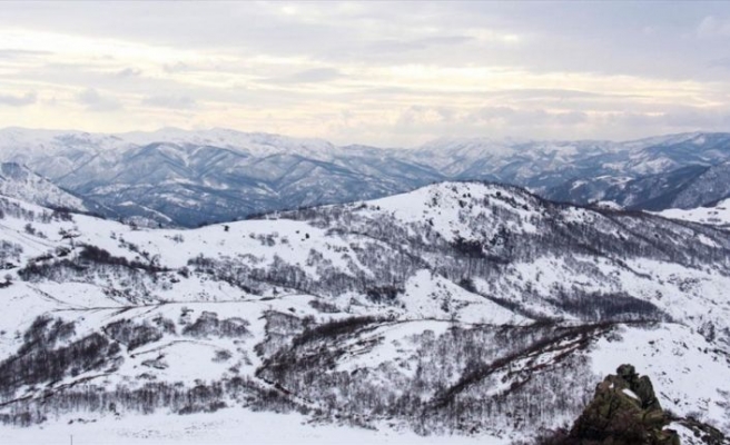 Tunceli'de doğa karla kaplanınca eşsiz güzellikler ortaya çıktı