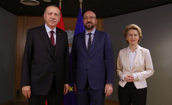 Cumhurbaşkanı Erdoğan, Avrupa Birliği Konseyi Başkanı Michel ve AB Komisyonu Başkanı von der Leyen ile görüştü