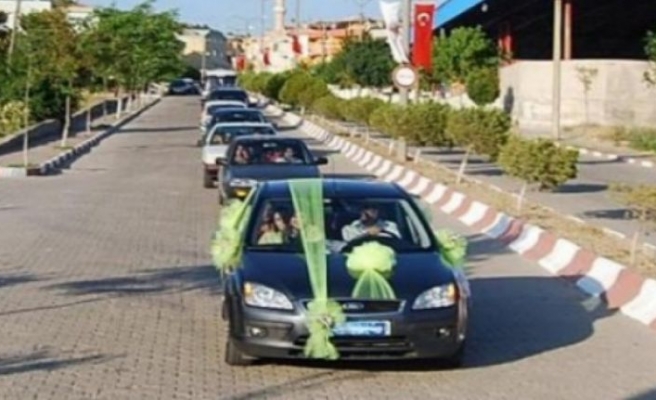 Bursa'da Düğün konvoyuna 9 bin lira para cezası