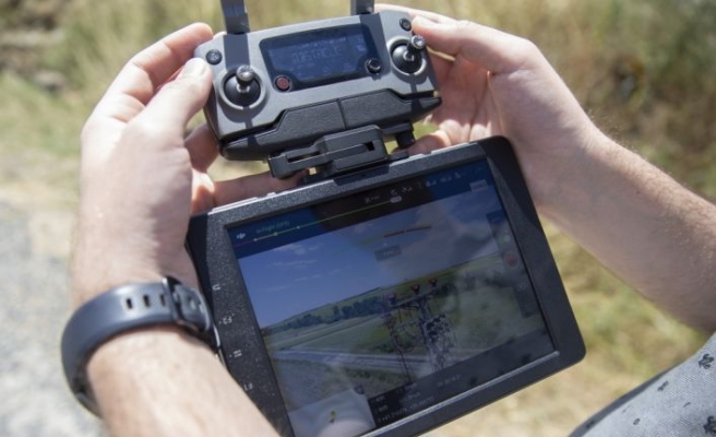 Trakya'da enerji nakil hatlarının bakımı drone yardımıyla yapılıyor