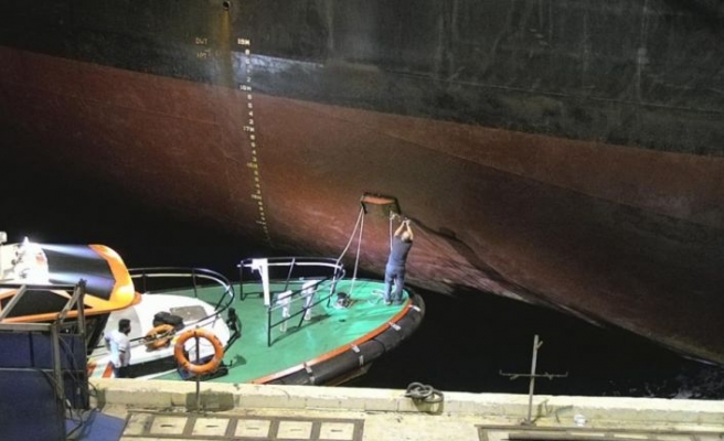 Çanakkale'de geminin omurga bölümüne gizlenmiş 25 kilogram kokain ele geçirildi