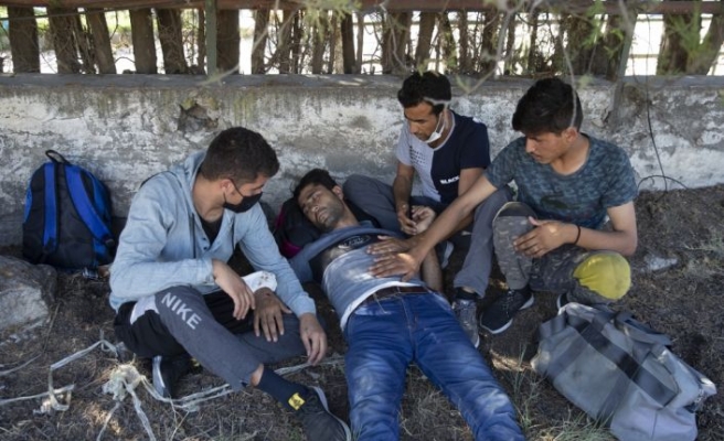 Edirne'de sınırda 11 sığınmacı yakalandı