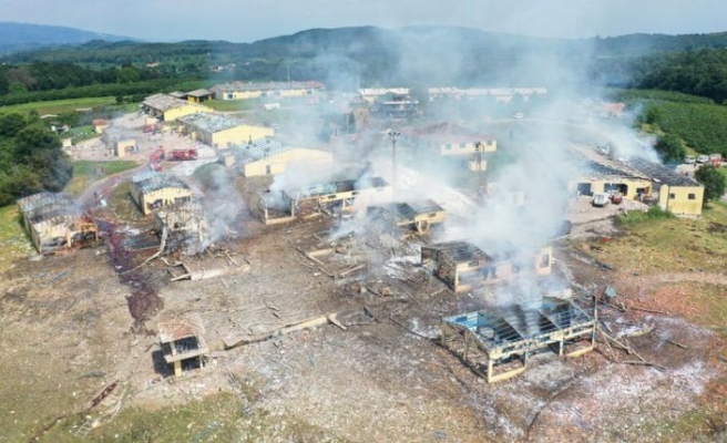 Sakarya'da havai fişek fabrikasındaki patlamanın yeni görüntüleri ortaya çıktı