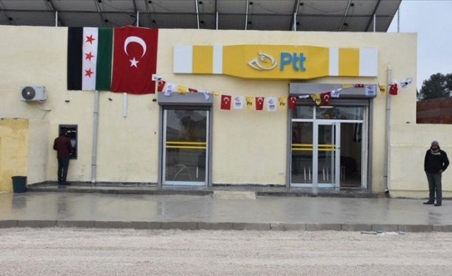 Barış Pınarı Harekatı bölgesinde PTT şubesi açıldı