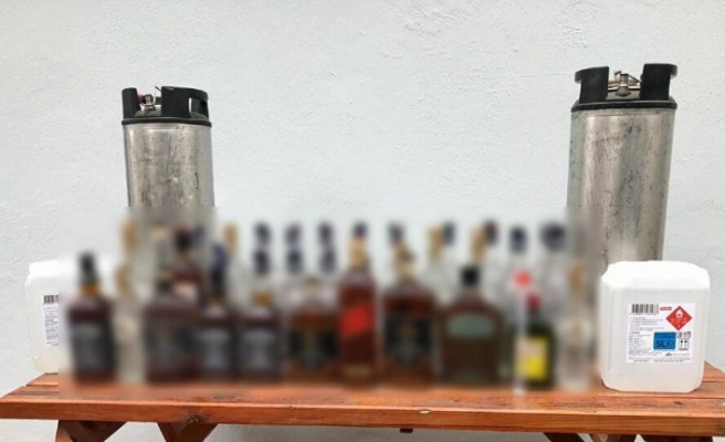 Tekirdağ'da 297 litre kaçak içki ele geçirildi