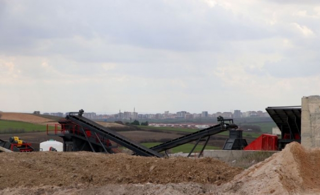 Edirne'de ÇED süreci devam eden kurşun yıkama tesisine tepki gösterildi