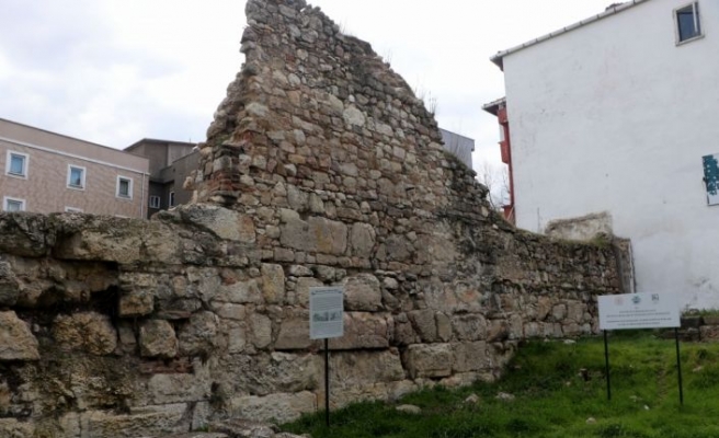 Edirne'de Hadrianapolis Antik Kenti sur duvarlarının ortaya çıktığı alan  tescillendi