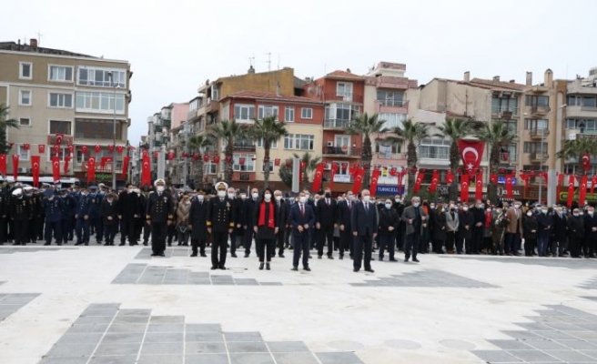 Şehitleri Anma Günü ve Çanakkale Deniz Zaferi'nin 106. yılı törenleri başladı