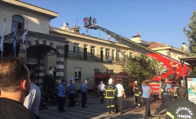Gaziantep'te özel bir hastanede yangın çıktı