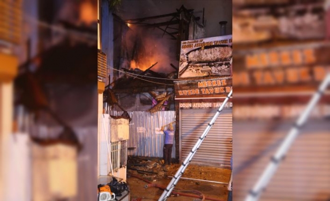 Bursa'da metruk binada çıkan yangın söndürüldü