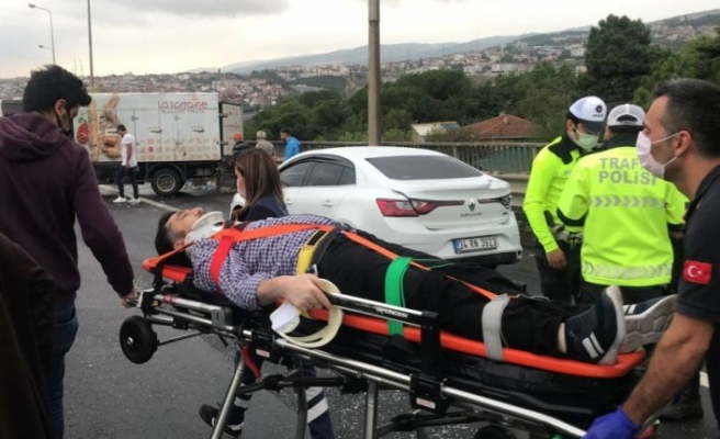 Anadolu Otoyolu'nun İstanbul yönü Kocaeli kesimindeki zincirleme kaza nedeniyle ulaşıma kapandı