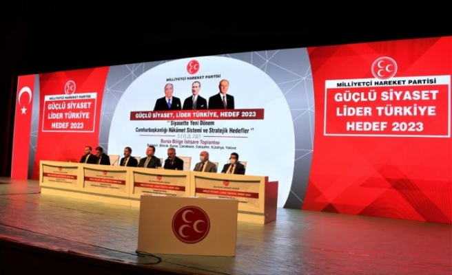 MHP'nin “Güçlü Siyaset, Lider Türkiye, Hedef 2023“ toplantılarının ilki Bursa'da yapıldı