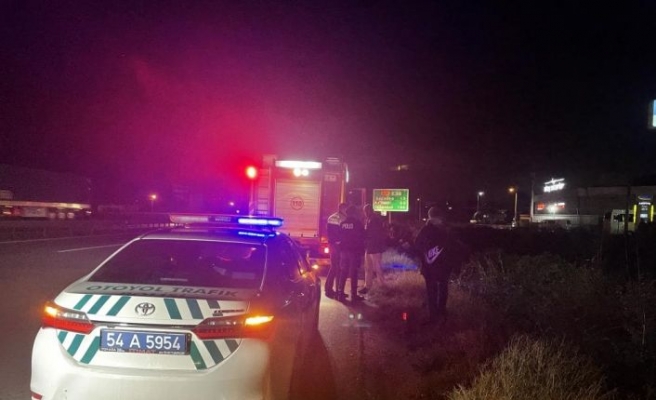 Anadolu Otoyolu'nda hafif ticari aracın devrilmesi sonucu 2 kişi yaralandı