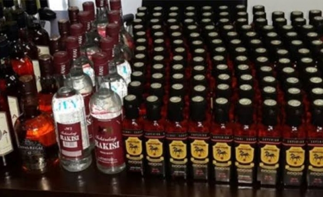 Bursa'da 110 şişe kaçak içki ele geçirildi