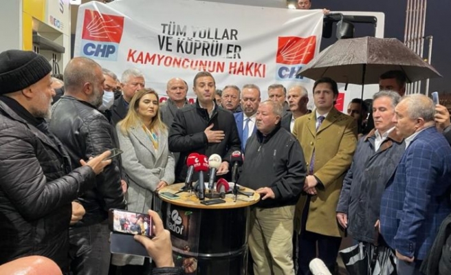 CHP'li Akın akaryakıt fiyatlarına tepki için İstanbul-İzmir arasında tır yolcuğu yaptı