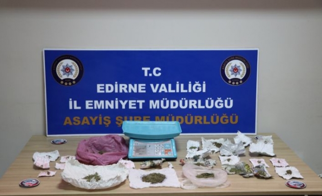 Edirne'de uyuşturucuyla yakalanan şüpheli tutuklandı