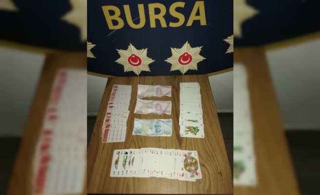 Bursa'da kumar operasyonlarında  kişiye para cezası verildi
