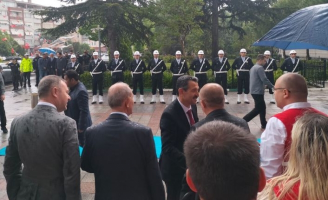 KTSO Başkanı Soner Ilık, Kırklareli Valisi Birol Ekici’yi  karşılama törenine katıldı