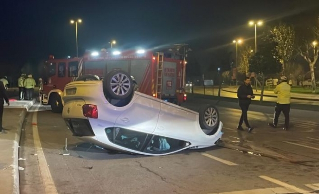 Maltepe'de devrilen otomobilin sürücüsü öldü
