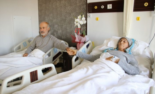 Adıyaman'da enkazdan yaralı çıkan yaşlı çiftin tedavileri Tekirdağ'da sürüyor