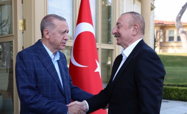 Cumhurbaşkanı Erdoğan Azerbaycan Cumhurbaşkanı Aliyev ile bir araya geldi
