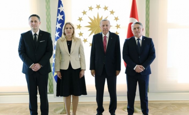 Cumhurbaşkanı Erdoğan Bosna Hersek Devlet Başkanlığı Konseyi üyelerini kabul etti