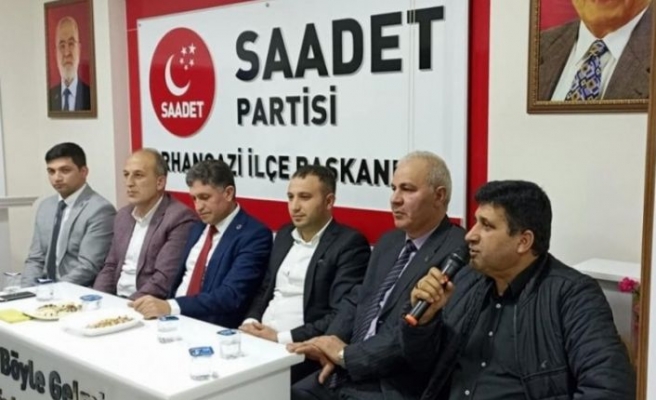 Bursa'da 6'lı masanın ilçe başkanları Saadet Partisi'nde buluştu