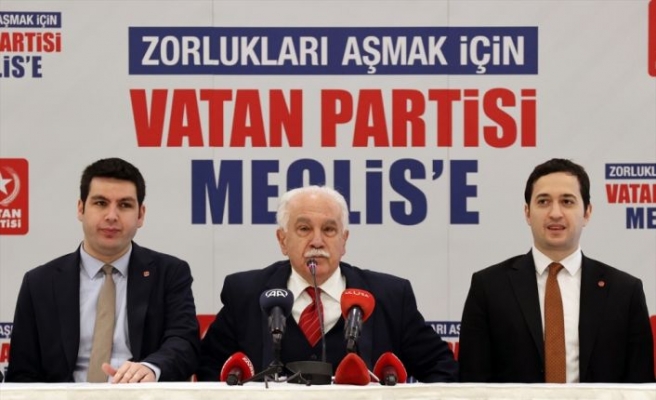 Doğu Perinçek Vatan Partisinin seçim bildirgesini İstanbul'da açıkladı
