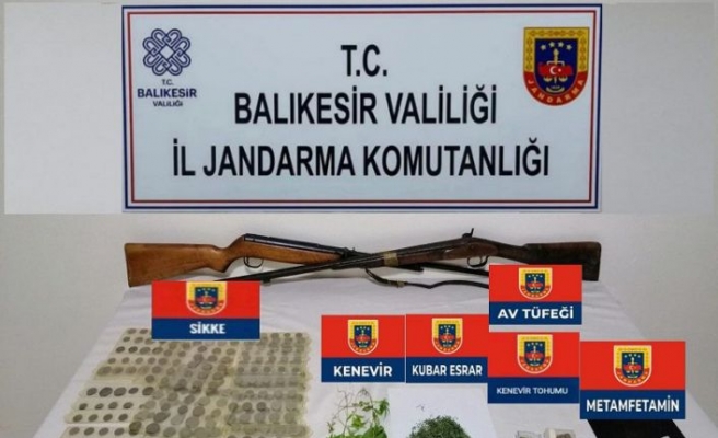 Balıkesir'de tarihi eser operasyonunda 3 kişi yakalandı