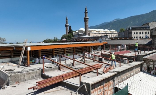 Bursa'da tarihi hanlarda restorasyon çalışması başladı