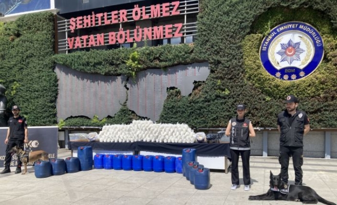 İstanbul'da 849 kilo 880 gram uyuşturucu ele geçirildi